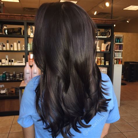 Gorgeous shine for this rich mocha color. | Hair styles, Brunette hair ...