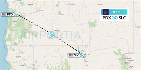 DL1638 Flight Status Delta Air Lines: Portland to Salt Lake City (DAL1638)