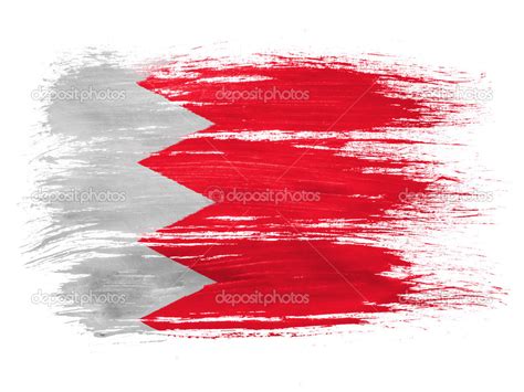 Bahrain. Bahraini flag on white background — Stock Photo © Olesha #23424424