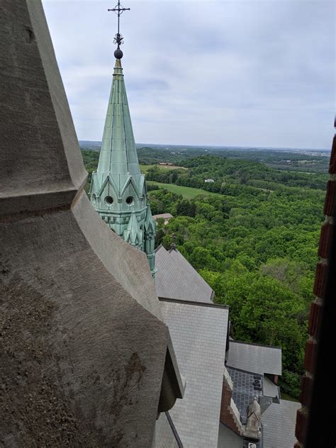 View from the scenic tower at Holy Hill - Basilica and National Shrine ...