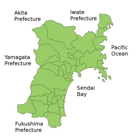 Miyagi Prefecture : Territorial Units