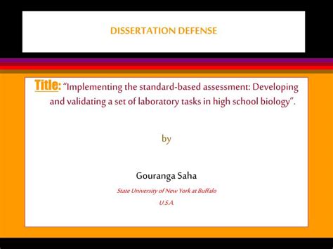 PPT - DISSERTATION DEFENSE PowerPoint Presentation, free download - ID:1438718