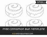 Cinnamon Bun Pages Print Coloring sketch template