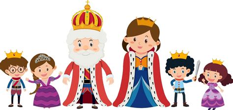 Royal family cartoon character 3252925 Vector Art at Vecteezy