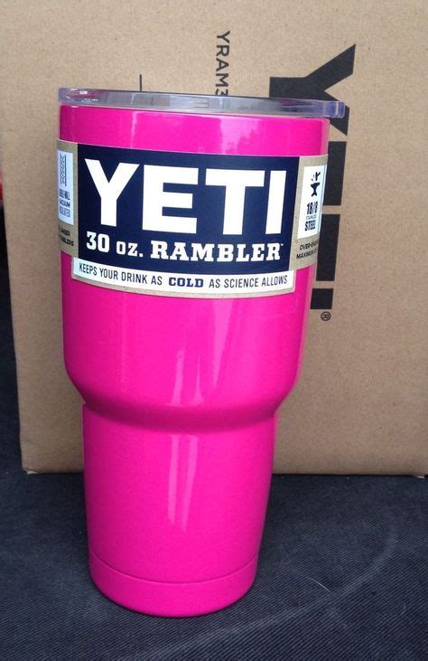 YETI Rambler Tumbler BARBIE PINK 30oz Stainless Steel Mug in 2019 | Tumbler, Mugs, Yeti cup