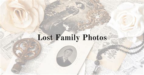 Lost Family Photographs - RLS Photogenic