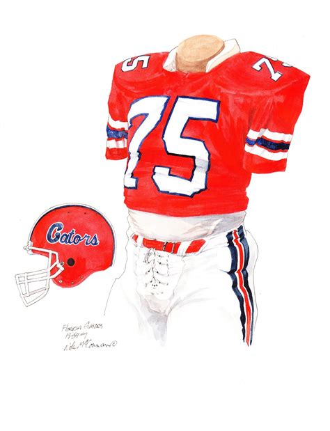 University of Florida Gators Football Uniform and Team History | Heritage Uniforms and Jerseys ...