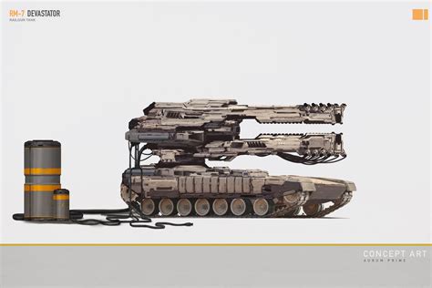 ArtStation - Railgun Tank