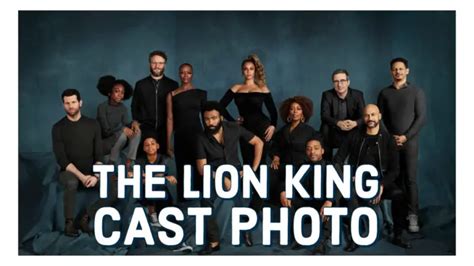 The Lion King Cast Photo Released by Disney