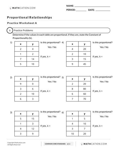 30++ Proportional Relationship Worksheet – Worksheets Decoomo