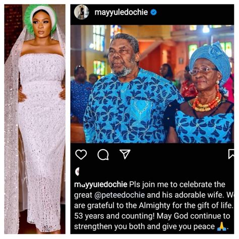 53rd Wedding Anniversary: See How May Yul Edochie Celebrated Pete Edochie & Wife