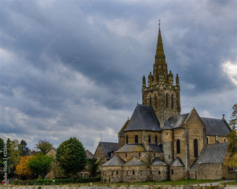 Scenes from Laval France along the Mayenne river with castles and ...