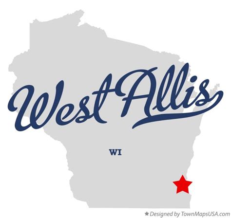 Map of West Allis, WI, Wisconsin