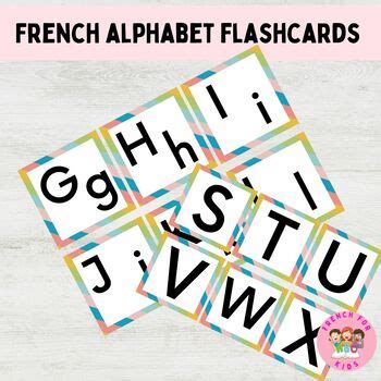 FRENCH Alphabet Flashcards - Cartes d'Alphabet by French for kids