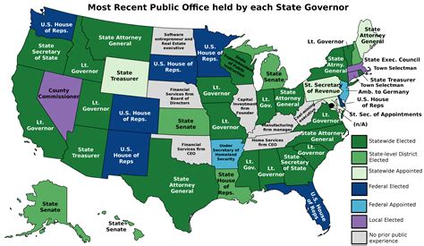 What State Governors did before being Elected : r/MapPorn