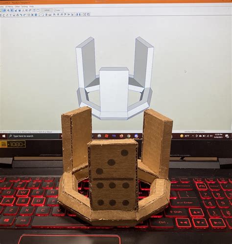 Cardboard domino crown I made : roblox