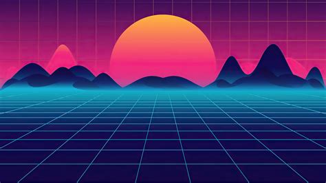 Retro Synthwave Wallpaper 4k Pylot Musician 1980s Synthwave New ...