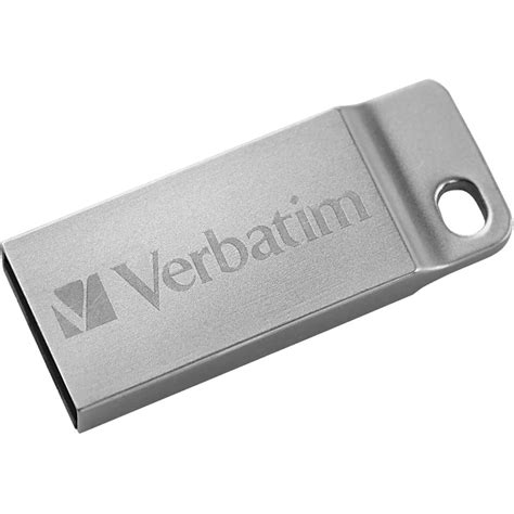 Verbatim 32GB Metal Executive USB Flash Drive (Silver) 98749 B&H