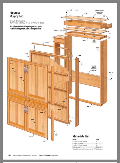 the plans for a kitchen cabinet with drawers