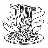 Delicious Spaghetti Coloring Page 33114 26175 sketch template