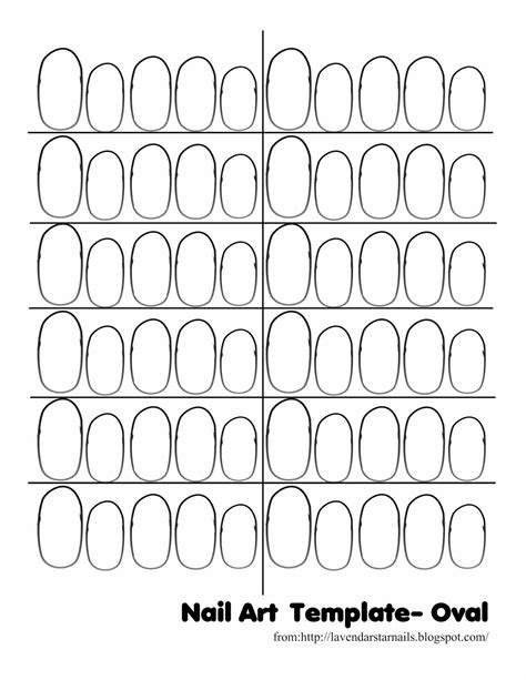 Nail+Art+Template_Oval.jpg (1237×1600) | Шаблоны, Ногти, Дизайн ногтей