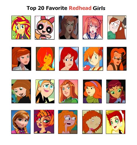 38+ Famous Redheads Characters PNG - Acha