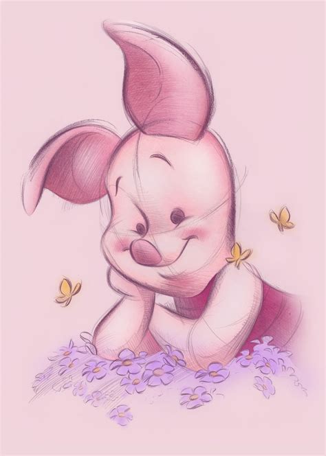 Piglet by Pedro Astudillo | Disney drawings, Disney sketches, Disney art