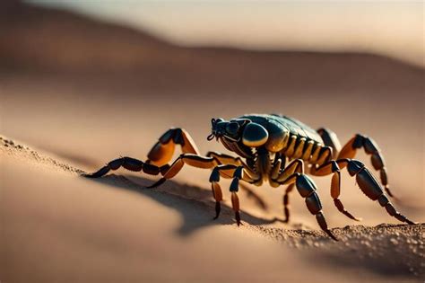 Premium AI Image | A desert bug in the desert