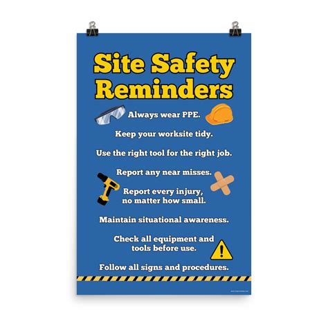 Construction Safety Poster: Essential Site Safety Reminders – Inspire ...