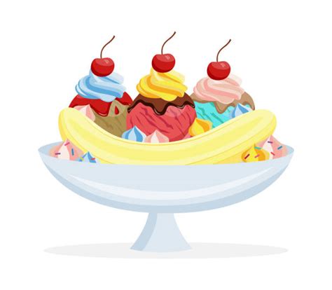 Banana Split Illustrations, Royalty-Free Vector Graphics & Clip Art ...