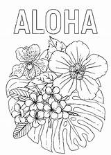 Hawaiian Printable Coloring Pages sketch template