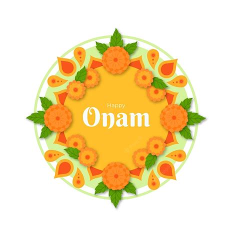 Premium Vector | Onam floral decoration