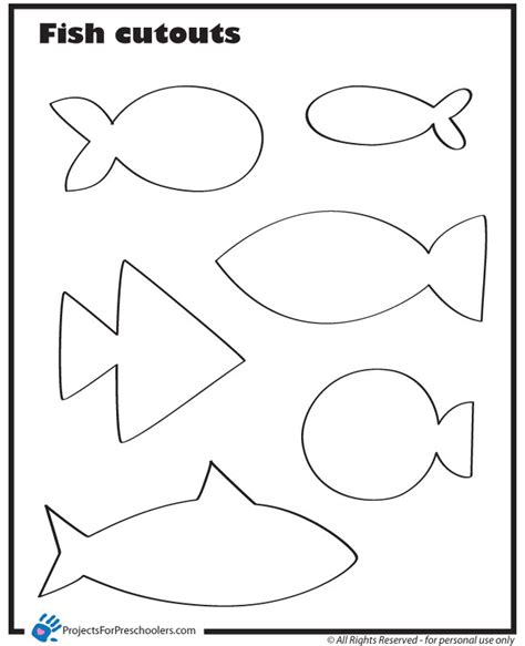 Fish Cut Outs - Projects for Preschoolers