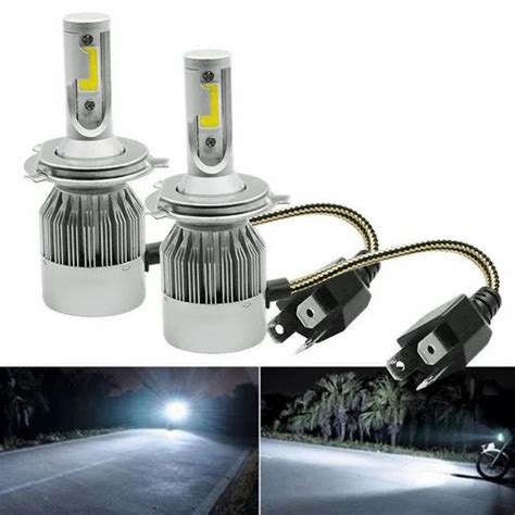 Aluminium White H4-C6 Led Headlight Bulb at Rs 699/pair in New Delhi | ID: 19162480133