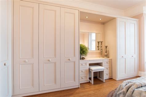 Hammonds Harpsden fitted wardrobes in painted stone - Traditional - Bedroom - Other - by ...