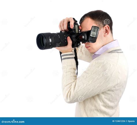 Man With Camera Royalty Free Stock Image - Image: 12461226