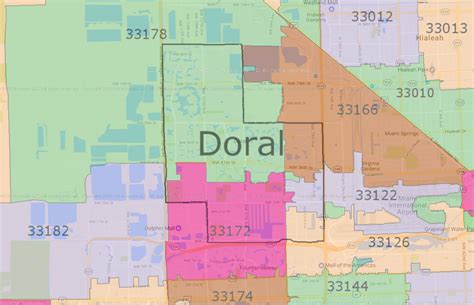 Doral Zip Codes Map - Struoweb