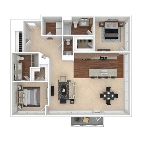 The Cleveland | 1 Bed Apartment | Crossroads at the Gulch Apartments