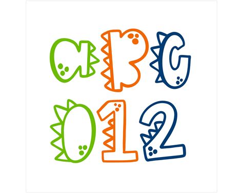 Dinosaur Font TTF, Dinosaur Font SVG, Dino Font, Kids Font, Baby Font, Dinosaur Birthday Svg ...