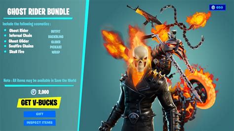 *NEW* Fortnite Ghost Rider Bundle [Full Showcasing] (Ghost Rider skin,Ghost Glider,Infernal ...