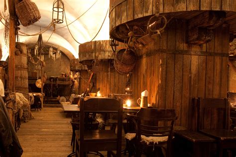 prague tavern | Medieval, Tavern, Dark wooden table