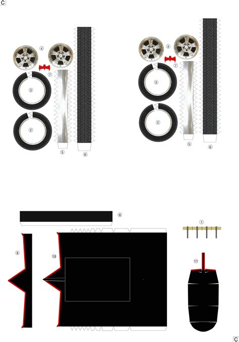 Build your own papercraft 1/24 Batmobile[1966 ver.] :Photoreview & Full ...