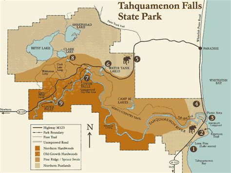 Tahquamenon Falls State Park Map