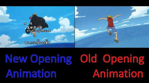 One Piece Opening Episode 1 & Opening Episode 1000 Animation Comparison - YouTube