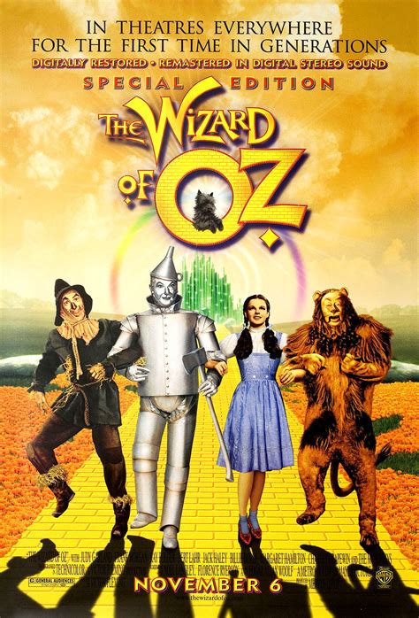 The Wizard of Oz Original R1998 U.S. One Sheet Movie Poster ...