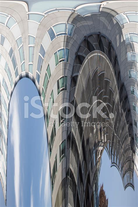 Abstract Facade Lines And Glass Reflection On Modern Building Stock Photo | Royalty-Free ...