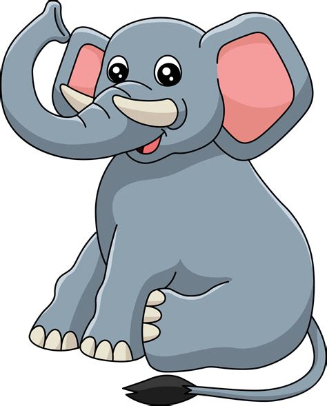 Elephant Cartoon Clipart Vector Illustration 5561602 Vector Art at Vecteezy