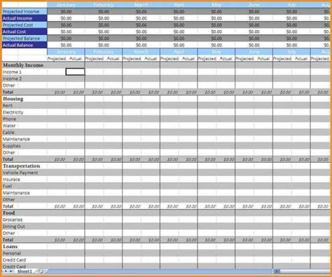 monthly bills spreadsheet template excel 2 — excelxo.com