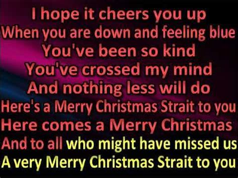 George Strait - Merry Christmas Strait To You (karaoke) (by request ...