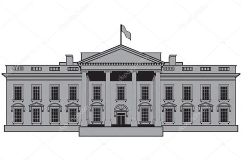 White House vector buidling. Washington DC — Stock Vector © vectorpack ...